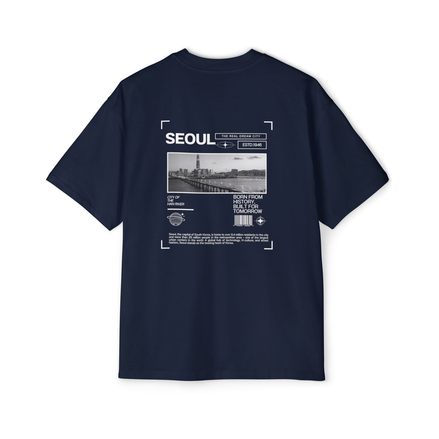 Seoul Dream City Graphic Oversized Unisex Streetwear T-shirt
