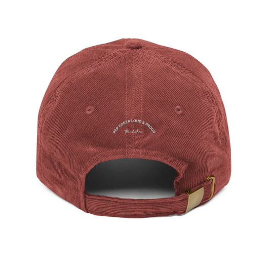 SEOUL Vintage Embroidered Corduroy Cap