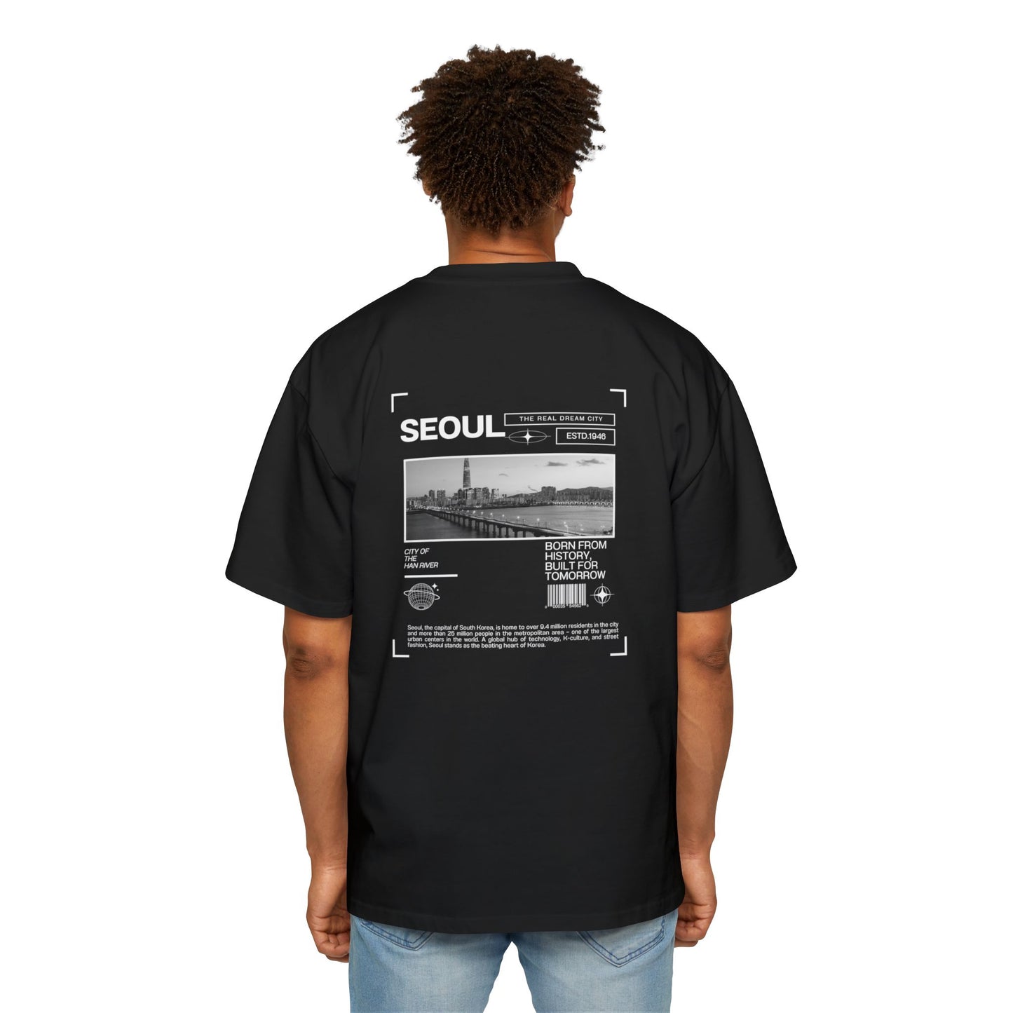 Seoul Dream City Graphic Oversized Unisex Streetwear T-shirt