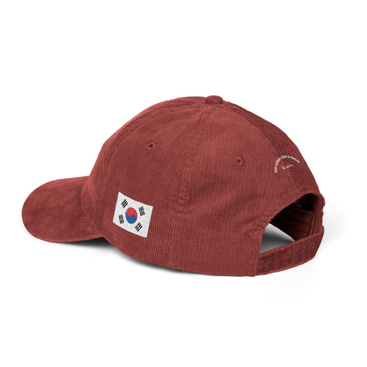 Seoul Vintage Embroidered Corduroy Cap