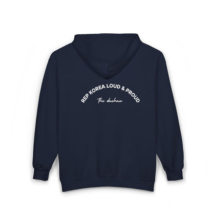 the DAEHAN Unisex Heavy Blend Full Zip-up Hoodie