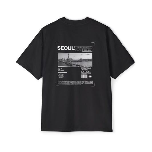 Seoul Dream City Graphic Oversized Unisex Streetwear T-shirt
