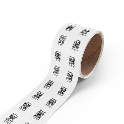 Custom QR Code Round Sticker Rolls, Ideal for Events, Gifts, Parties, Branding, Wedding Decor, Art Projects