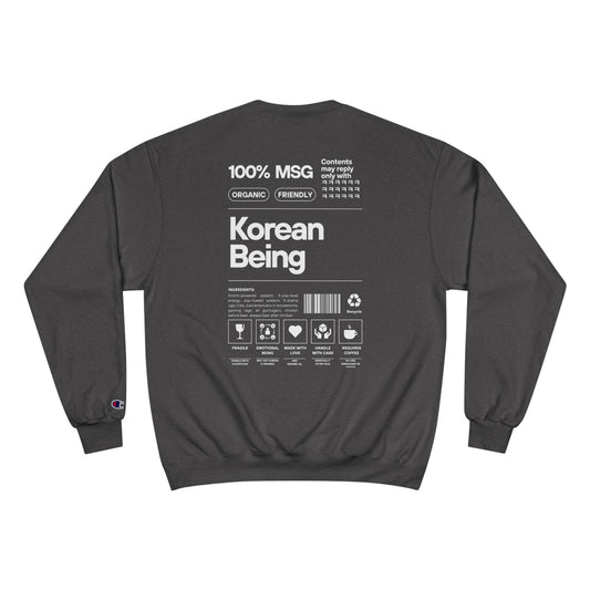 “Korean Being” x Champion Sweatshirt