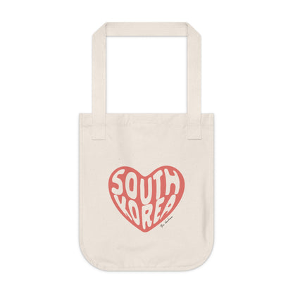 KOREA IN MY HEART PINK Canvas tote bag
