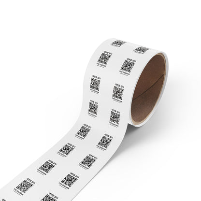 Custom QR Code Round Sticker Rolls, Ideal for Events, Gifts, Parties, Branding, Wedding Decor, Art Projects