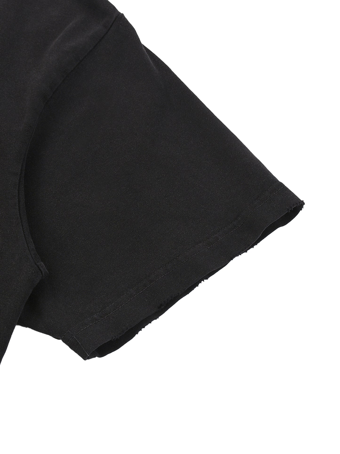 Unisex Snow Washed Raw-Hem T-Shirt